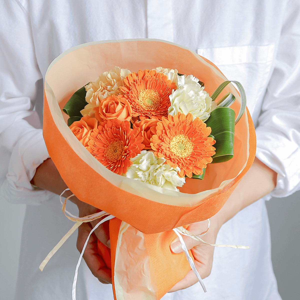 WEB Exclusive | Bouquet ready to display | Stand Bouquet "Fresh Orange"