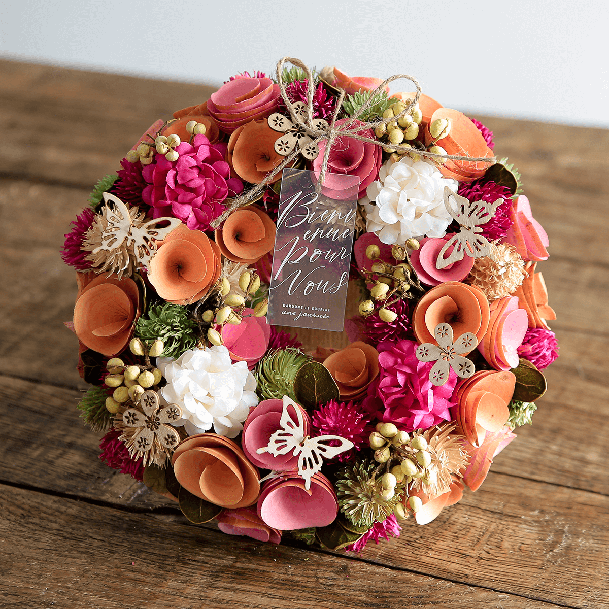 Web Exclusive | Natural Wreath (Pink)