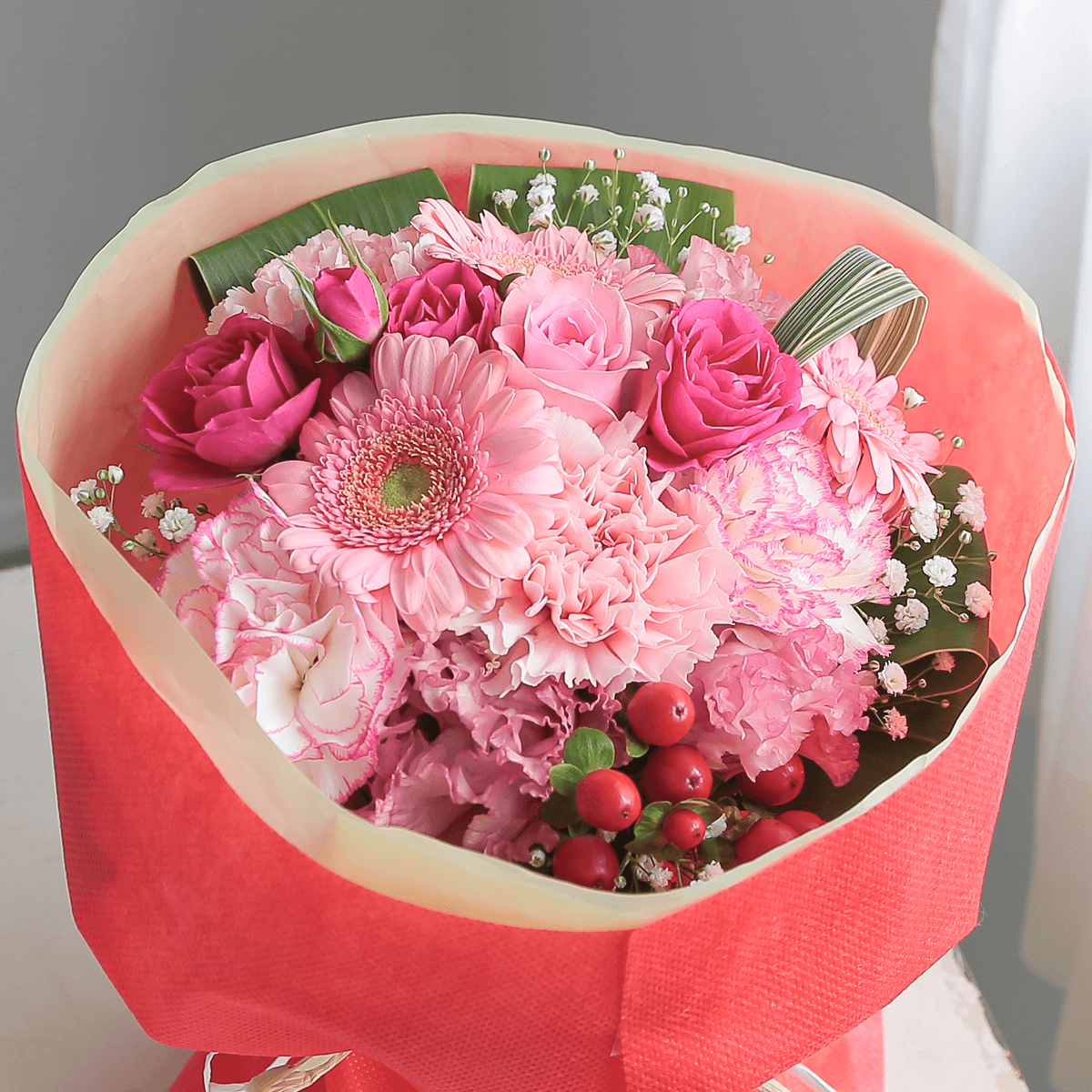Web Exclusive | Bouquet ready to display | Standing Bouquet "Sweet Pink" L