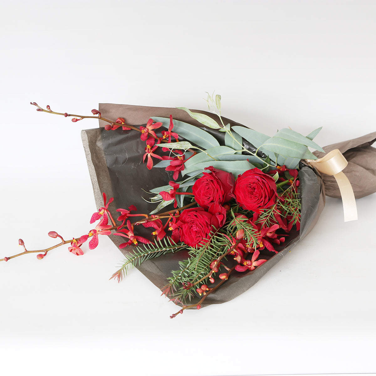 花束】Mサイズ｜赤・ピンク｜花屋の通販｜ブーケ｜誕生日／結婚記念日