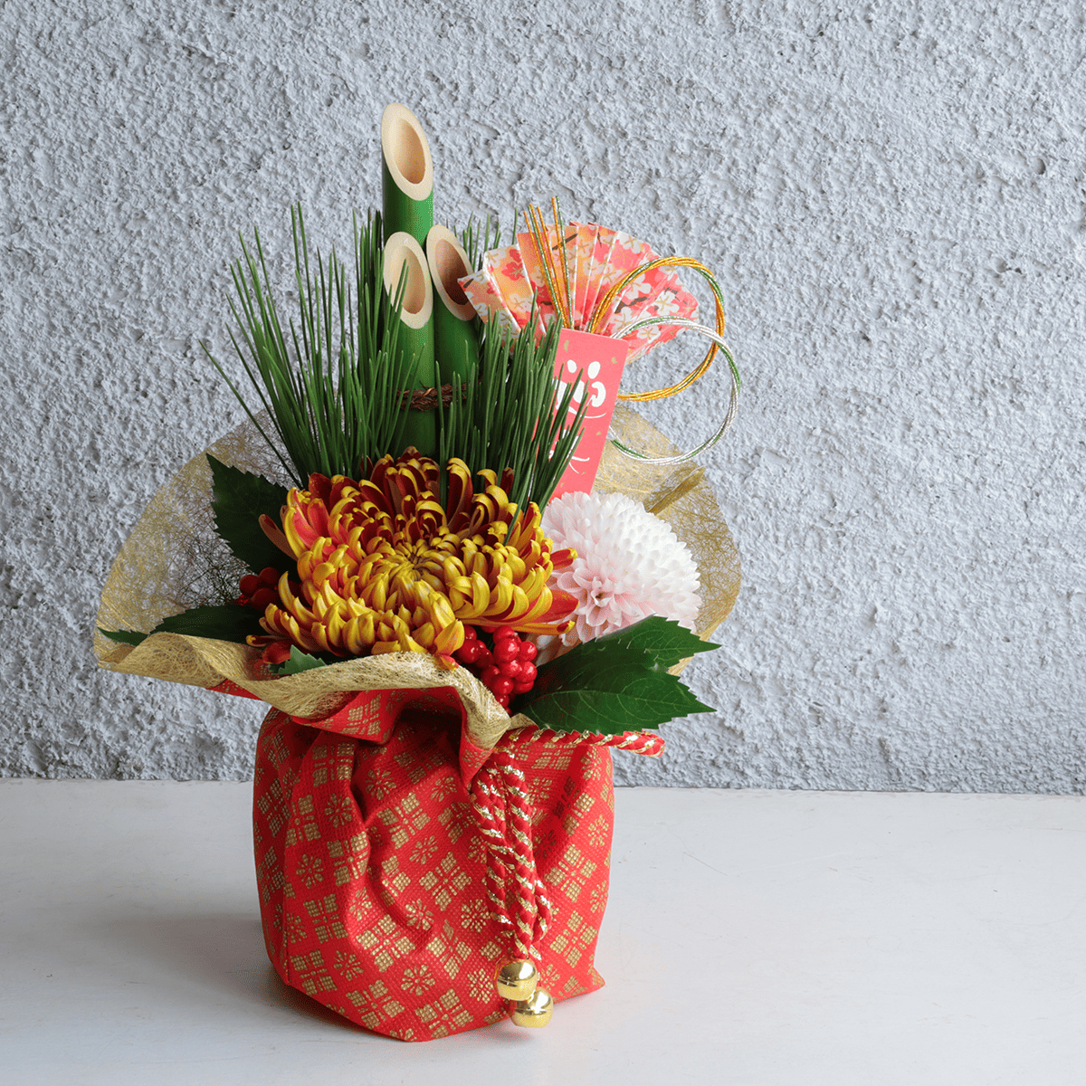 【迎春正月】生花アレンジメント『絢爛門松』