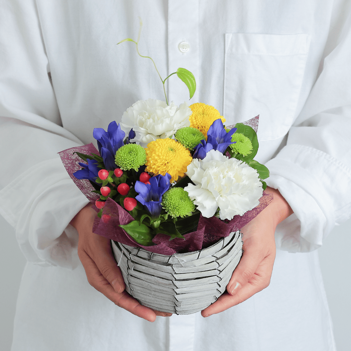 【秋の商品】WEB限定|アレンジメント 仏花・お供え花「秋愁」