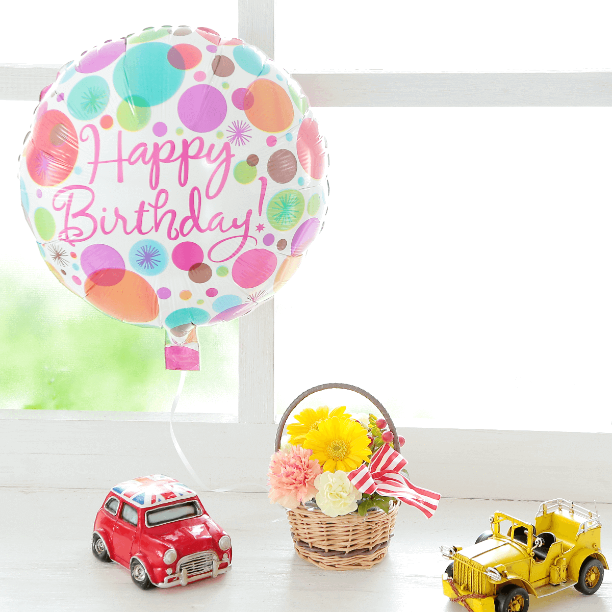誕生日用】WEB限定｜バルーンアレンジメント～HappyBirthday～ – hanna