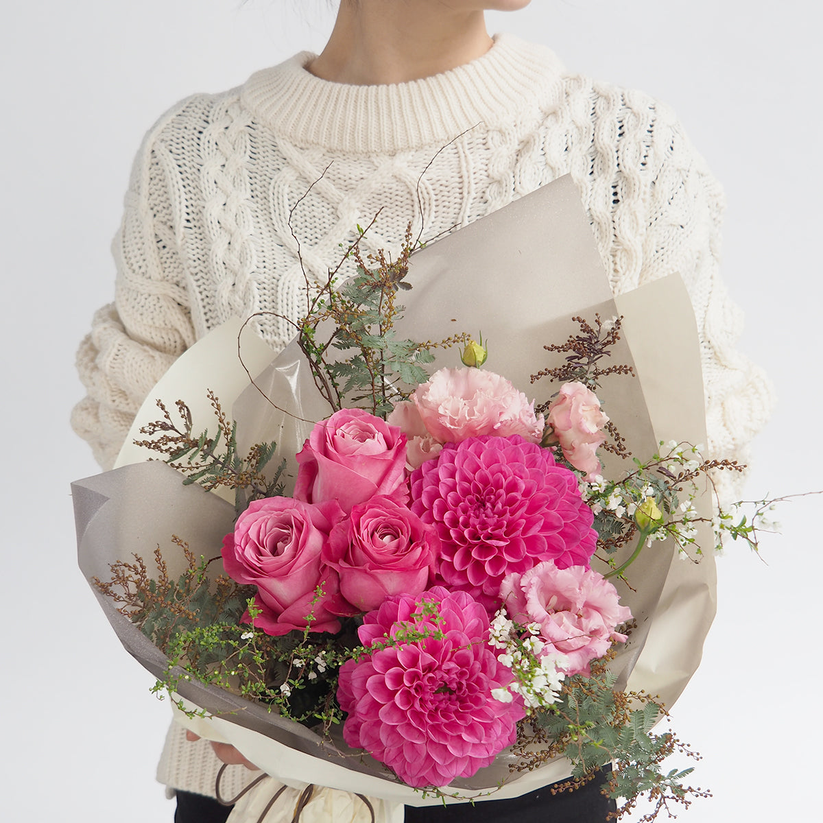 【花束】XLサイズ|赤・ピンク|花屋の通販|ブーケ|誕生日/結婚記念日などフラワーギフト04