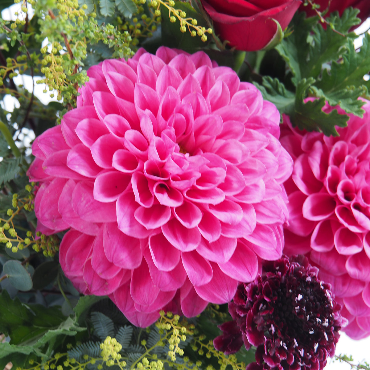 【フラーアレンジ】Lサイズ|赤・ピンク|花屋の通販|ブーケ|誕生日/結婚記念日などフラワーギフト03
