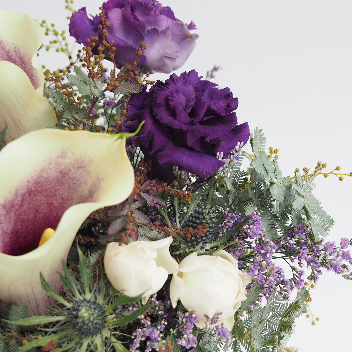 【フラワーアレンジ】Mサイズ|青・紫|花屋の通販|ブーケ|誕生日/結婚記念日などフラワーギフト04