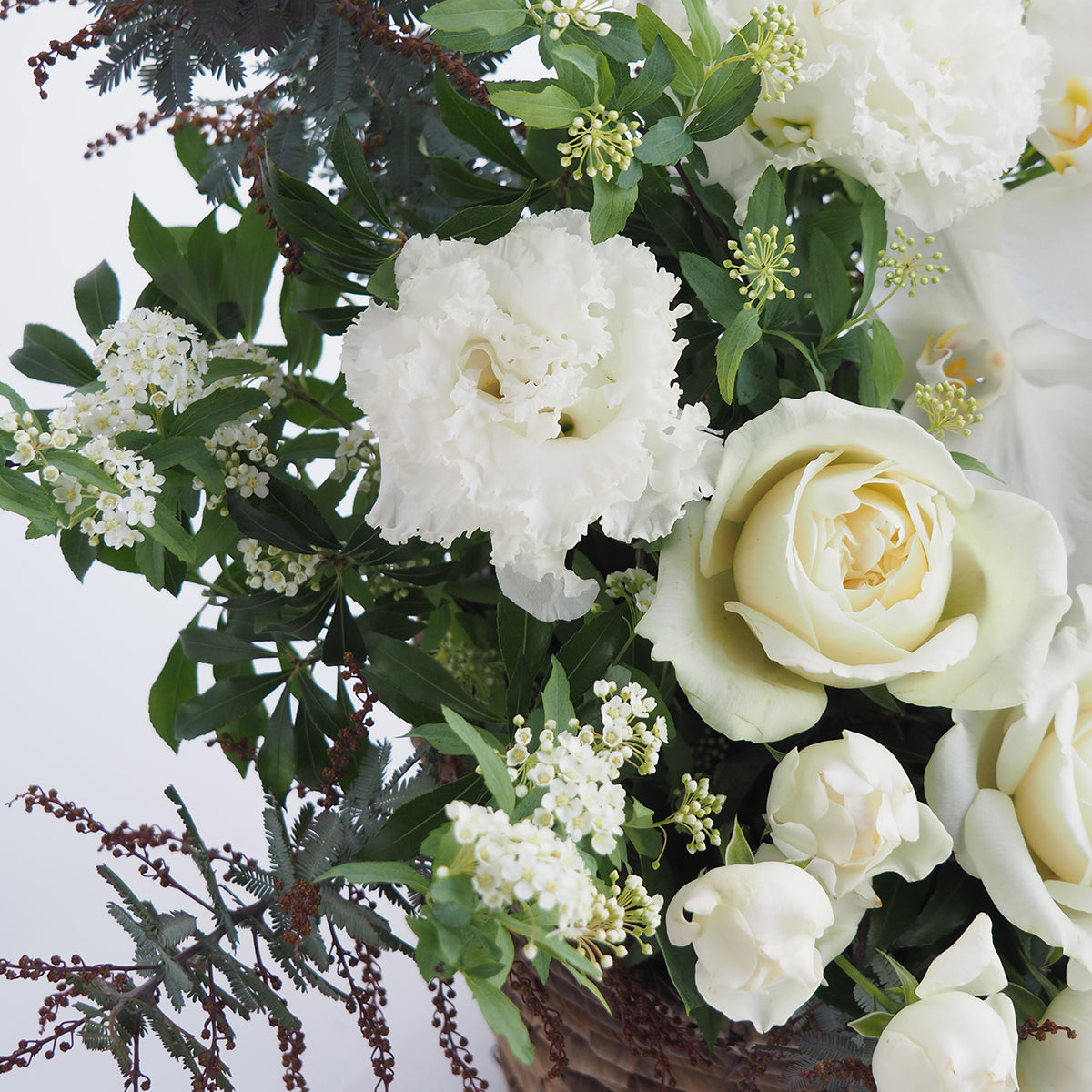【フラワーアレンジ】XLサイズ|白・グリーン|ブーケ|誕生日/結婚記念日などフラワーギフト|花屋の通販04