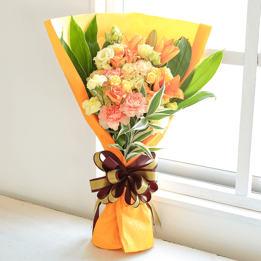 【花束・ブーケ】WEB限定|「リュミエール オレンジ」