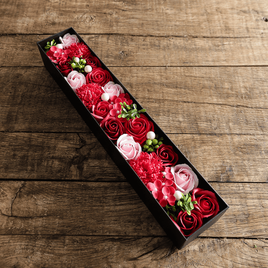 【소프 플라워】WEB 한정|박스 플라워 타입(레드)