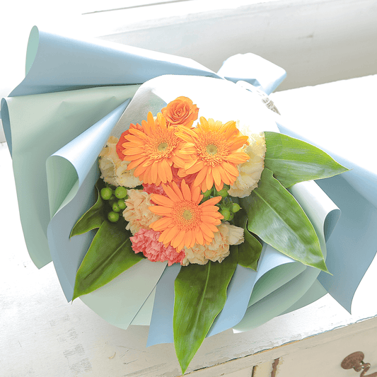 【花束・ブーケ】WEB限定|ミルフィーユブーケ「フレッシュブルー」