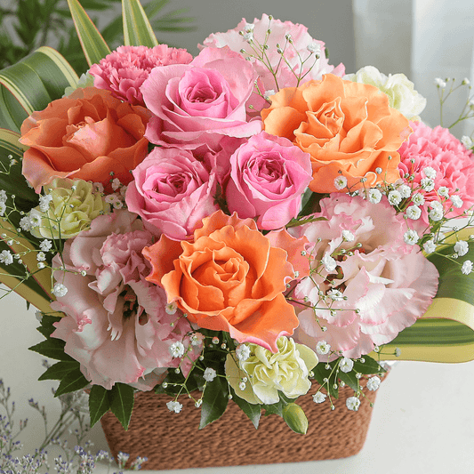 【アレンジメント】WEB限定|「ローズガーデン カラフル」