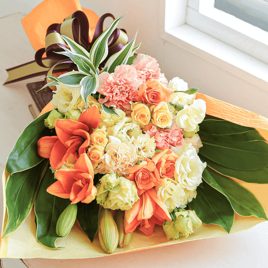 【花束・ブーケ】WEB限定|「リュミエール オレンジ」