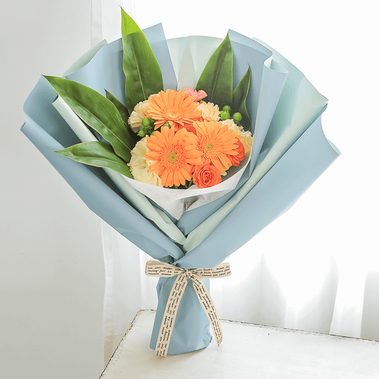 【花束・ブーケ】WEB限定|ミルフィーユブーケ「フレッシュブルー」