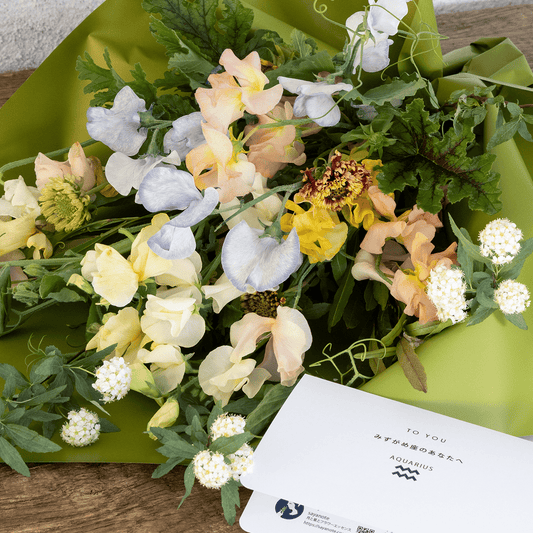 《期間限定》2025年【星座で贈るバースデーブーケ／みずがめ座】アストロロジー・ライター Sayaさん監修