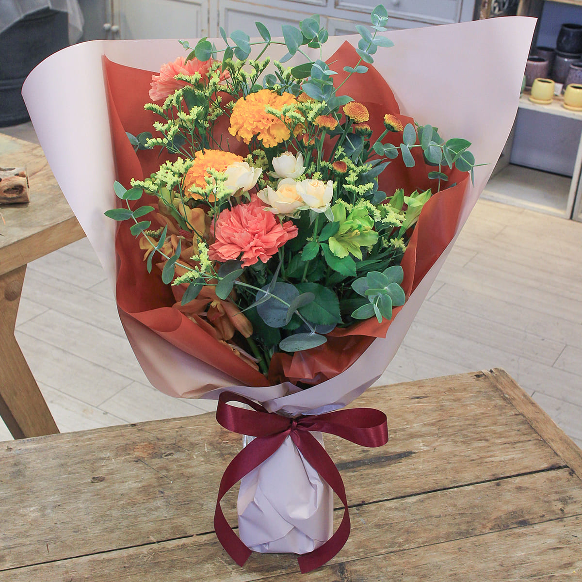 [Father's Day] Sunflower and Rose Bouquet