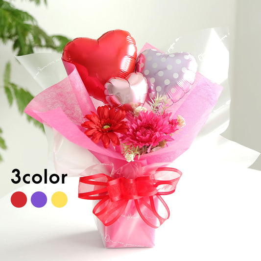 WEB限定|バルーンギフト|推しカラーバルーン全3色【ハートドッツ♥️】~選べるメッセージカード~