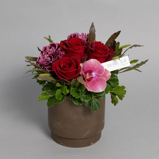 [Mother's Day Gift] Fresh Flower Arrangement "Nikori" Peach Hand Cream Set