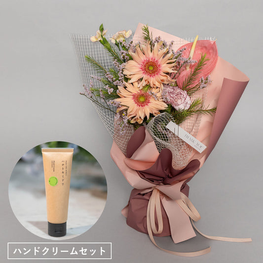 [Mother's Day Gift] Fresh Flower Bouquet "Fuwari" Hand Cream Set