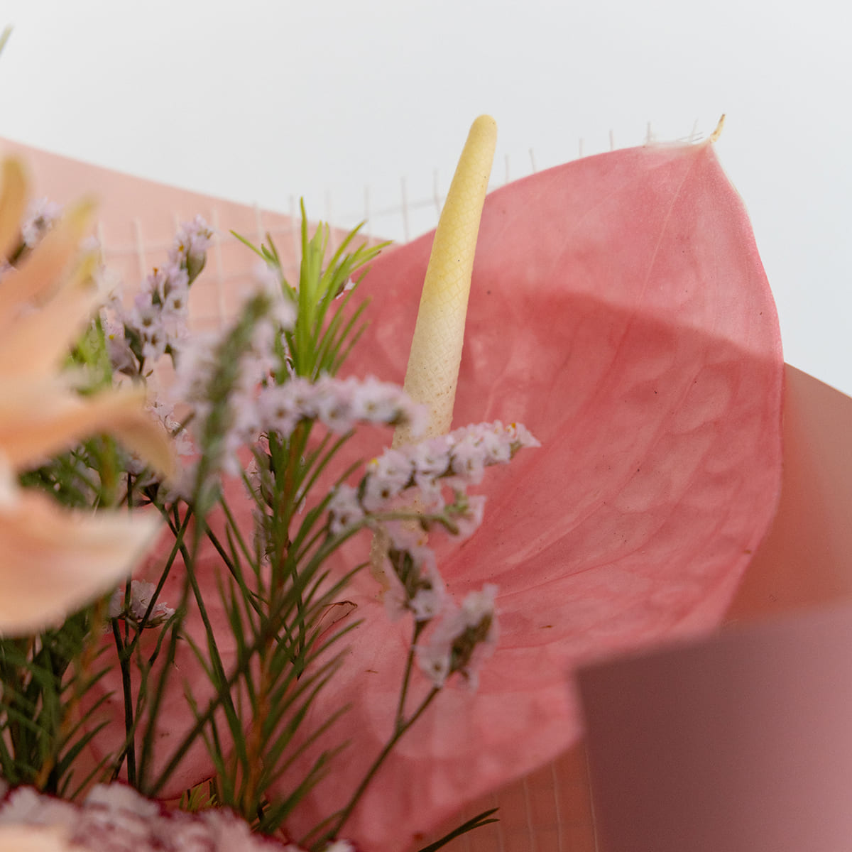 【어머니의 날의 선물】 꽃다발 「Dream 부케」 | 검은 콩 차 · 콩 과자 세트