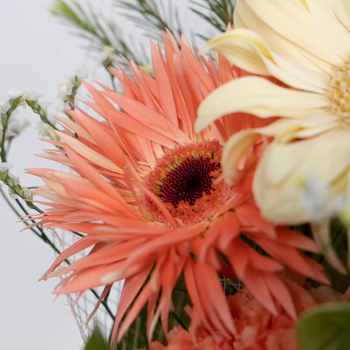 Mother's Day Gift: "Happy Bouquet" Flower Bouquet | Black Bean Tea and Bean Snack Set