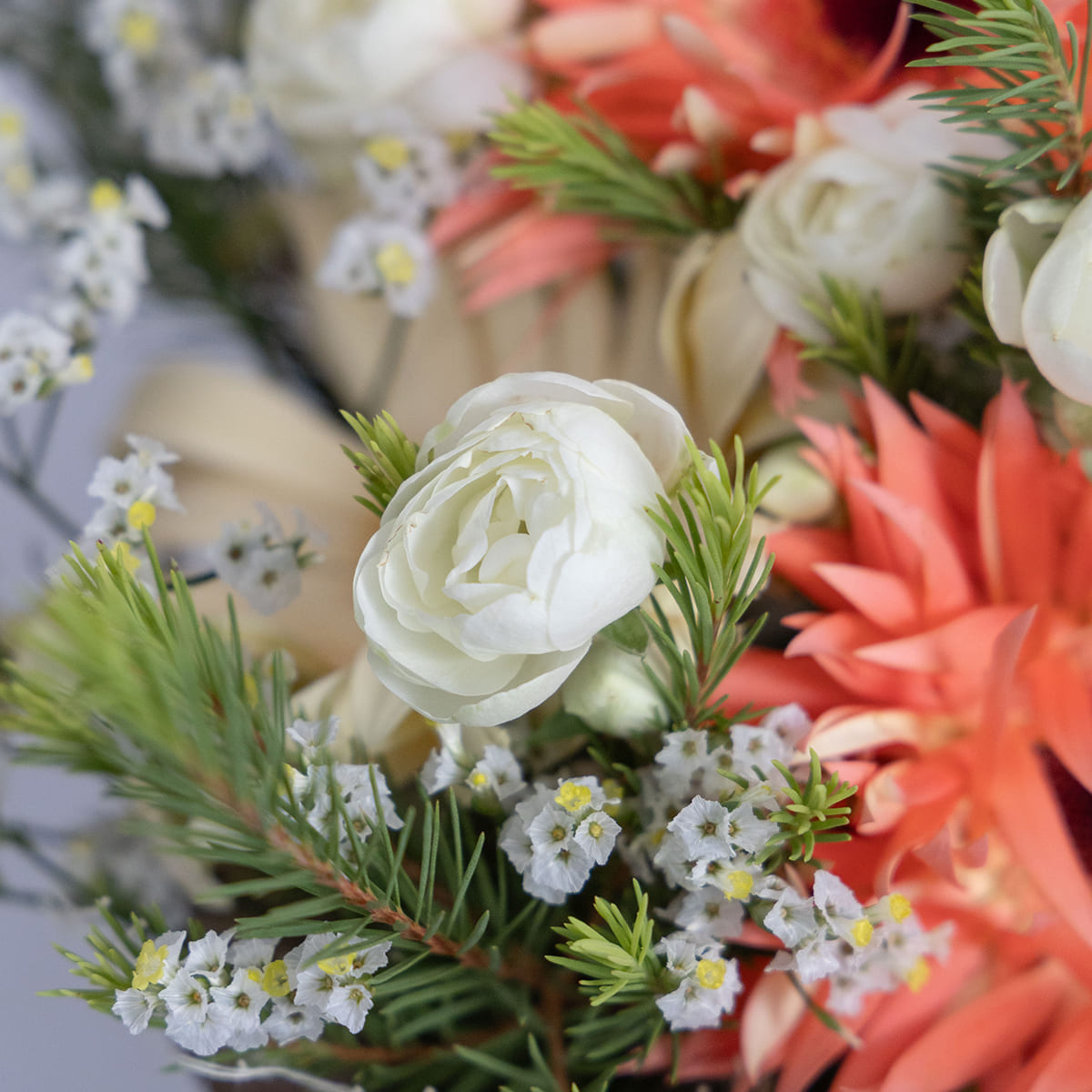 [Mother's Day Gift] Fresh Flower Arrangement "Kirari" Red Hand Cream Set