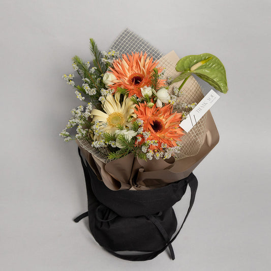 [Mother's Day Gift] Fresh Flower Bouquet "Kaze" | Flower Vase Set