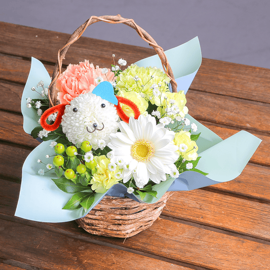 【お供え花・仏花】WEB限定|ペットのお供え花「犬さん・男の子用」