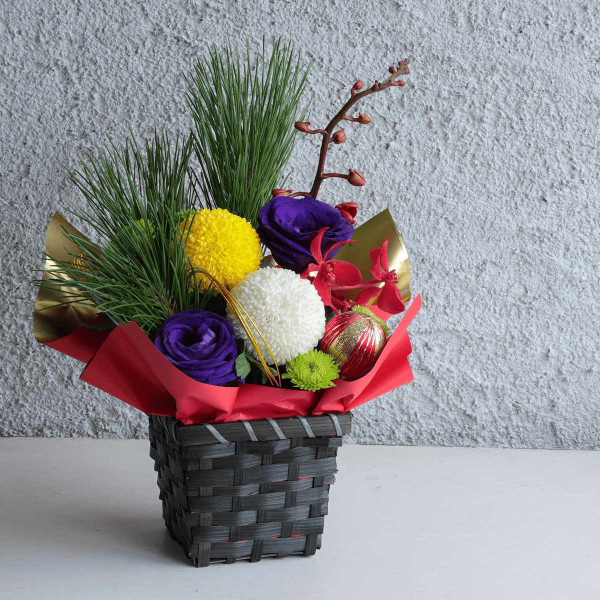 【迎春正月】生花アレンジメント『新春万福』