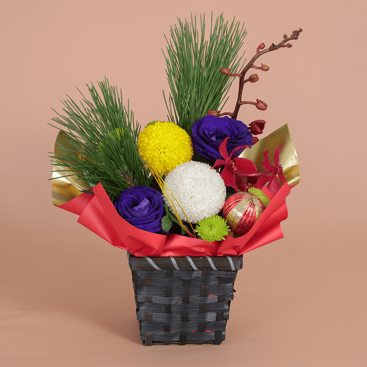 【迎春正月】生花アレンジメント『新春万福』