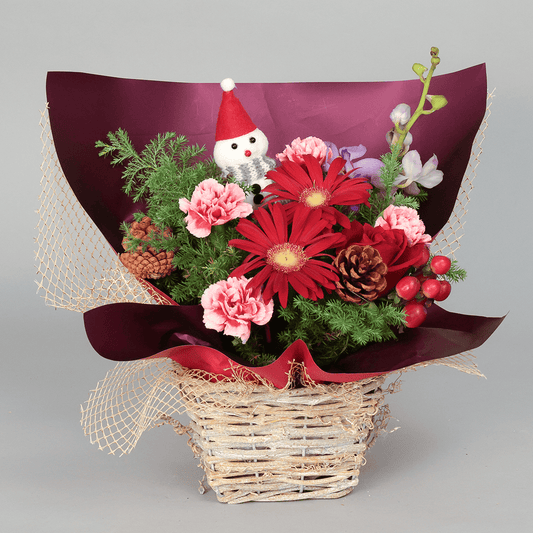 【クリスマス 】WEB限定｜アレンジメント「スノーマンガーデン」