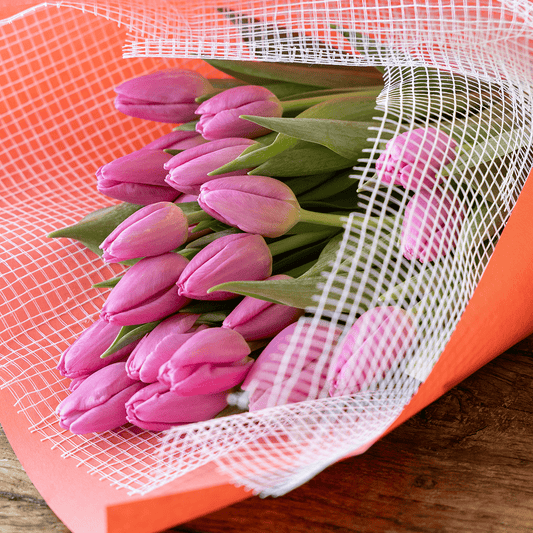 【チューリップのブーケ】Lサイズ｜ピンク