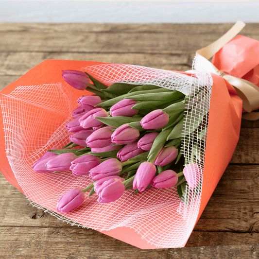 【チューリップのブーケ】XLサイズ|ピンク