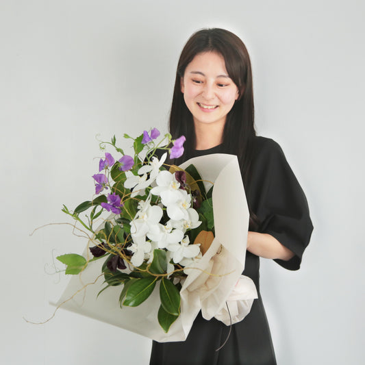 《期間限定》【星座で贈るバースデーブーケ/やぎ座/Lサイズ】アストロロジー・ライター Sayaさん監修