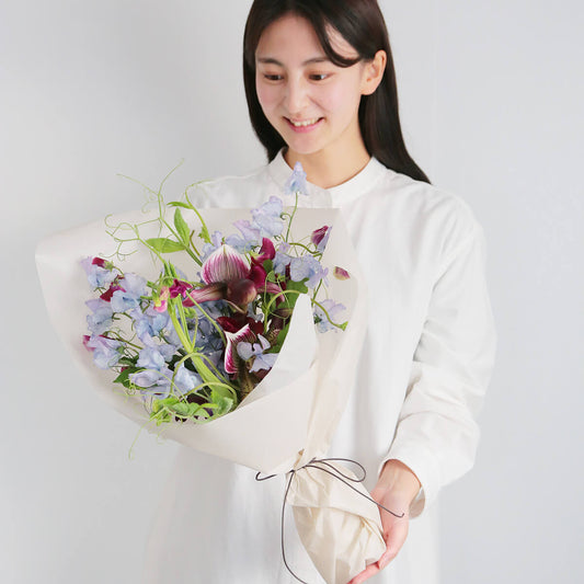 《期間限定》【星座で贈るバースデーブーケ/みずがめ座/Lサイズ】アストロロジー・ライター Sayaさん監修