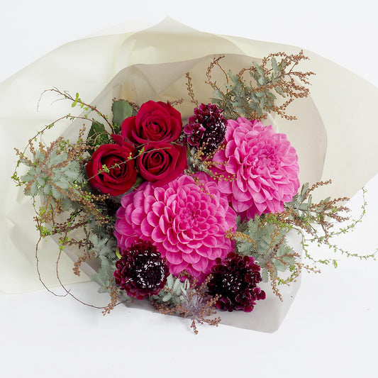 【花束】Lサイズ|赤・ピンク|花屋の通販|ブーケ|誕生日/結婚記念日などフラワーギフト01