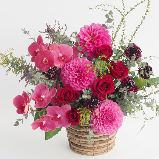 【フラワーアレンジ】XXLサイズ|赤・ピンク|ブーケ|誕生日/結婚記念日などフラワーギフト|花屋の通販01