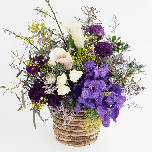 【フラワーアレンジ】XLサイズ|青・紫|ブーケ|誕生日/結婚記念日などフラワーギフト|花屋の通販01