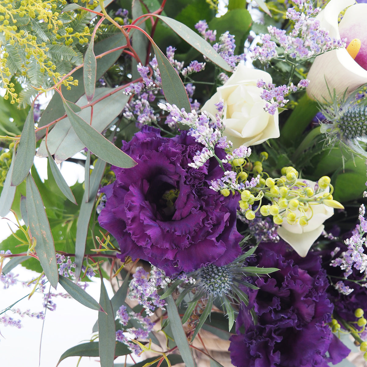 【フラワーアレンジ】XLサイズ｜青・紫｜ブーケ｜誕生日／結婚記念日などフラワーギフト｜花屋の通販04